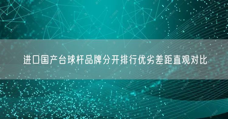 进口国产台球杆品牌分开排行优劣差距直观对比