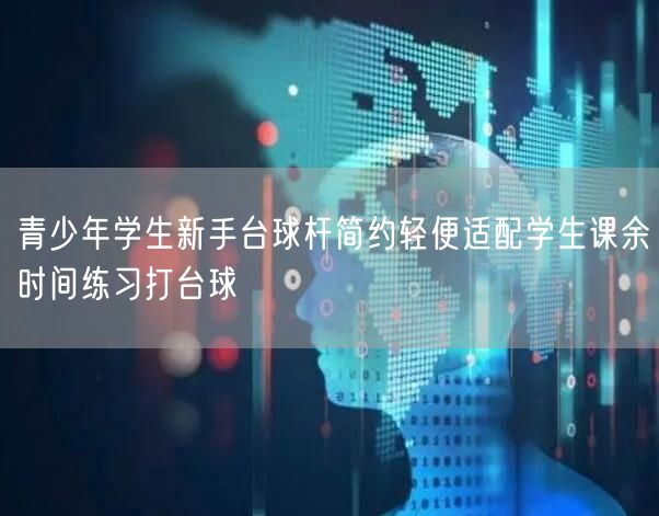 青少年学生新手台球杆简约轻便适配学生课余时间练习打台球