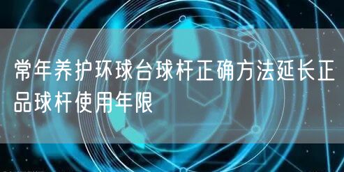 常年养护环球台球杆正确方法延长正品球杆使用年限