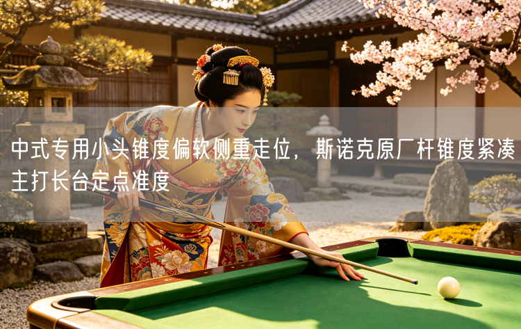 中式专用小头锥度偏软侧重走位，斯诺克原厂杆锥度紧凑主打长台定点准度