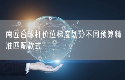 南匠台球杆价位梯度划分不同预算精准匹配款式