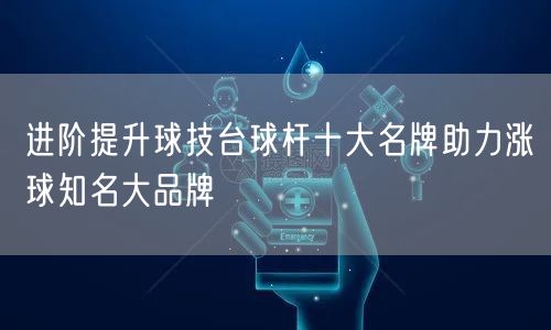 进阶提升球技台球杆十大名牌助力涨球知名大品牌